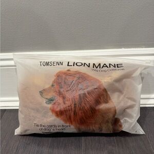 NWT Tomaebb Lion Mane Wig Dog Costume - Brown Halloween